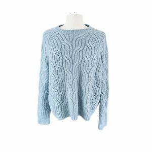 Vince Light Blue Cable Knit Sweater